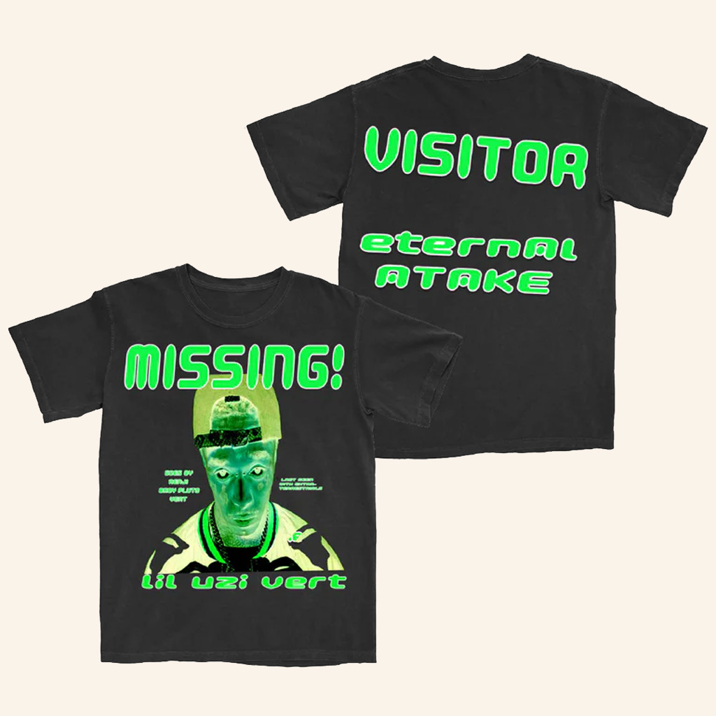 Lil Uzi Vert Merch Eternal Atake Missing Visitor T-Shirt Presents For Music Lovers