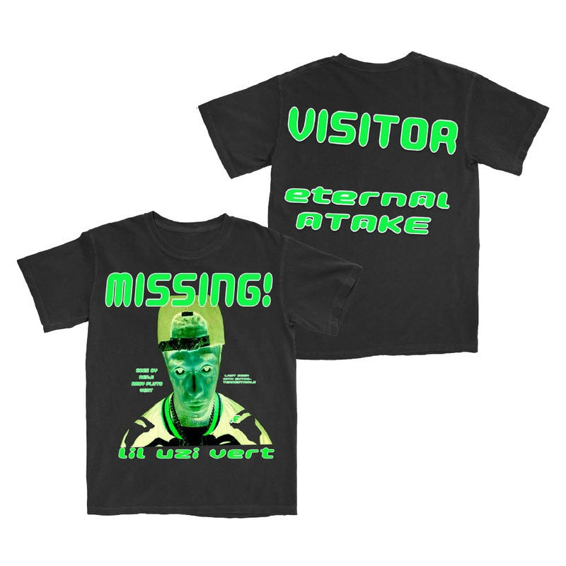 Lil Uzi Vert Merch Missing Visitor T-Shirt Eternal Atake Album Tee Lil Uzi Vert Fan Gifts