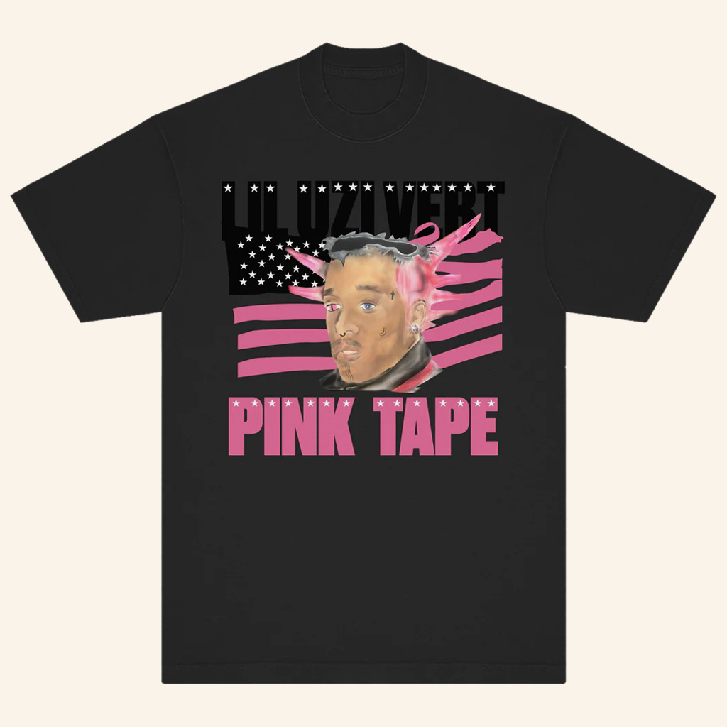 Lil Uzi Vert Merch Pink Tape LUV Portrait T-Shirt Best Gifts For Rapper Fans