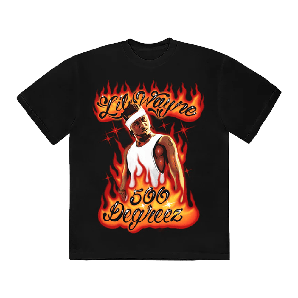 Lil Wayne Merch 500 Degreez Airbrush 20th Anniversary T-Shirt Unique Father's Day Gifts
