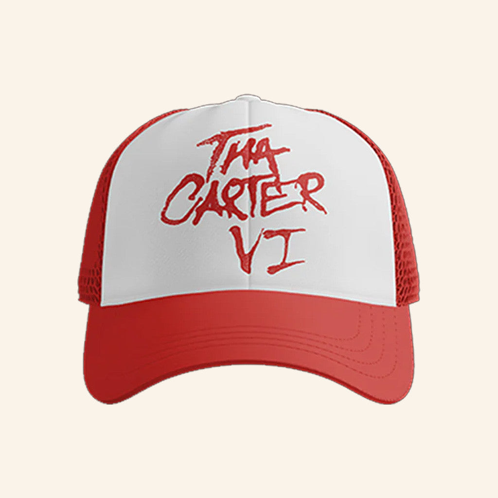 Lil Wayne Merch Tha Carter Vi Red Trucker Hat Gifts For Dad