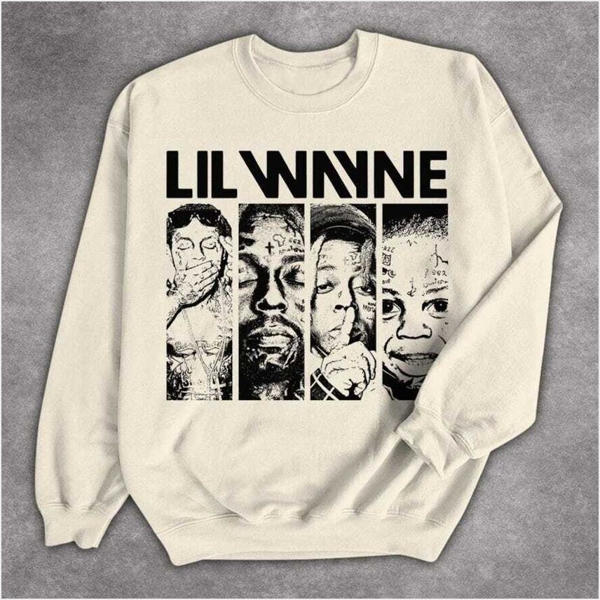 Lil Wayne Rap Tour 2025 Vintage Sweatshirt Gifts For Him Merch Apparel Lil Wayne Rap Tour 2025 Vintage Sweatshirt Gifts For Him Merch Apparel