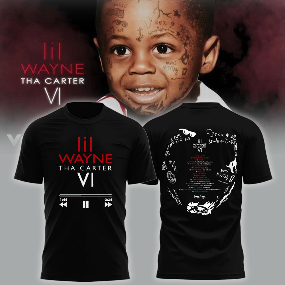 Lil Wayne Tha Carter VI Limited Black T-Shirt Lil Wayne Merch Men's Women's