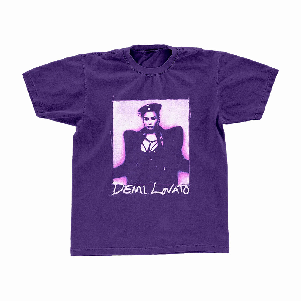 Lilac Gradient Photo Demi Lovato T-Shirt Demi Lovato Clothes Best Gift For Sisters