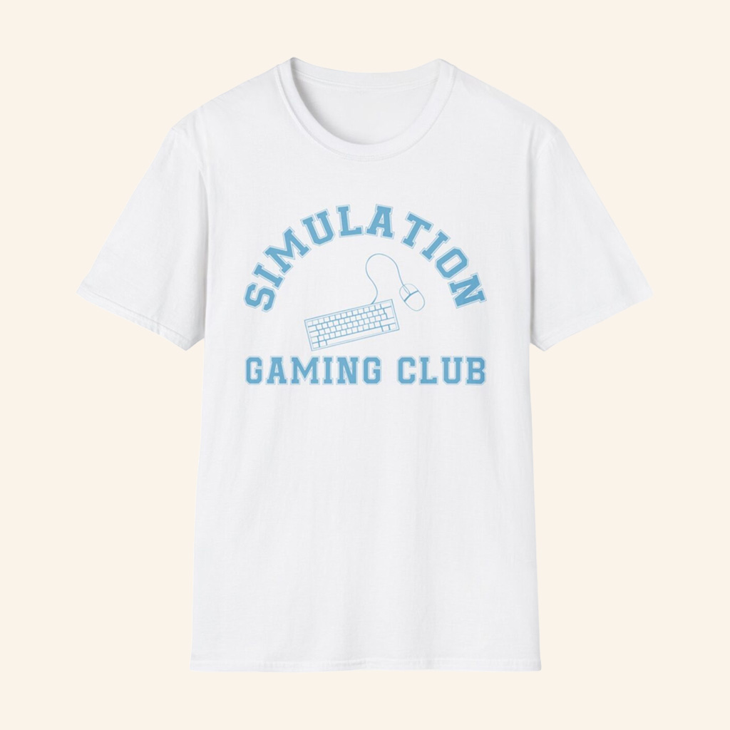 Lilsimsie Merch Simulation Gaming Club T-Shirt Birthday Present For Him Lilsimsie Merch Simulation Gaming Club T-Shirt Birthday Present For Him