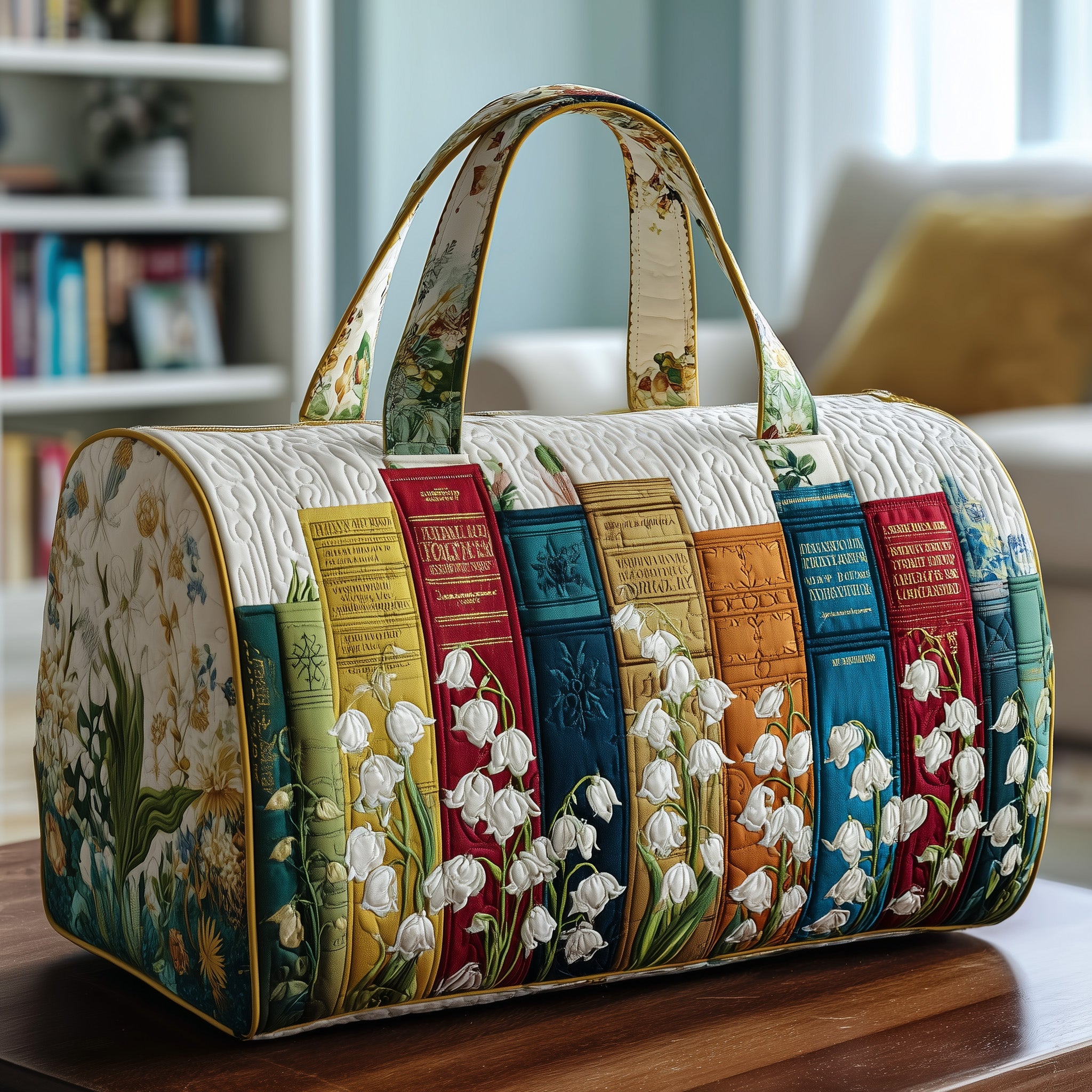 Lily Library Quilted Duffle Bag For Carry On Use