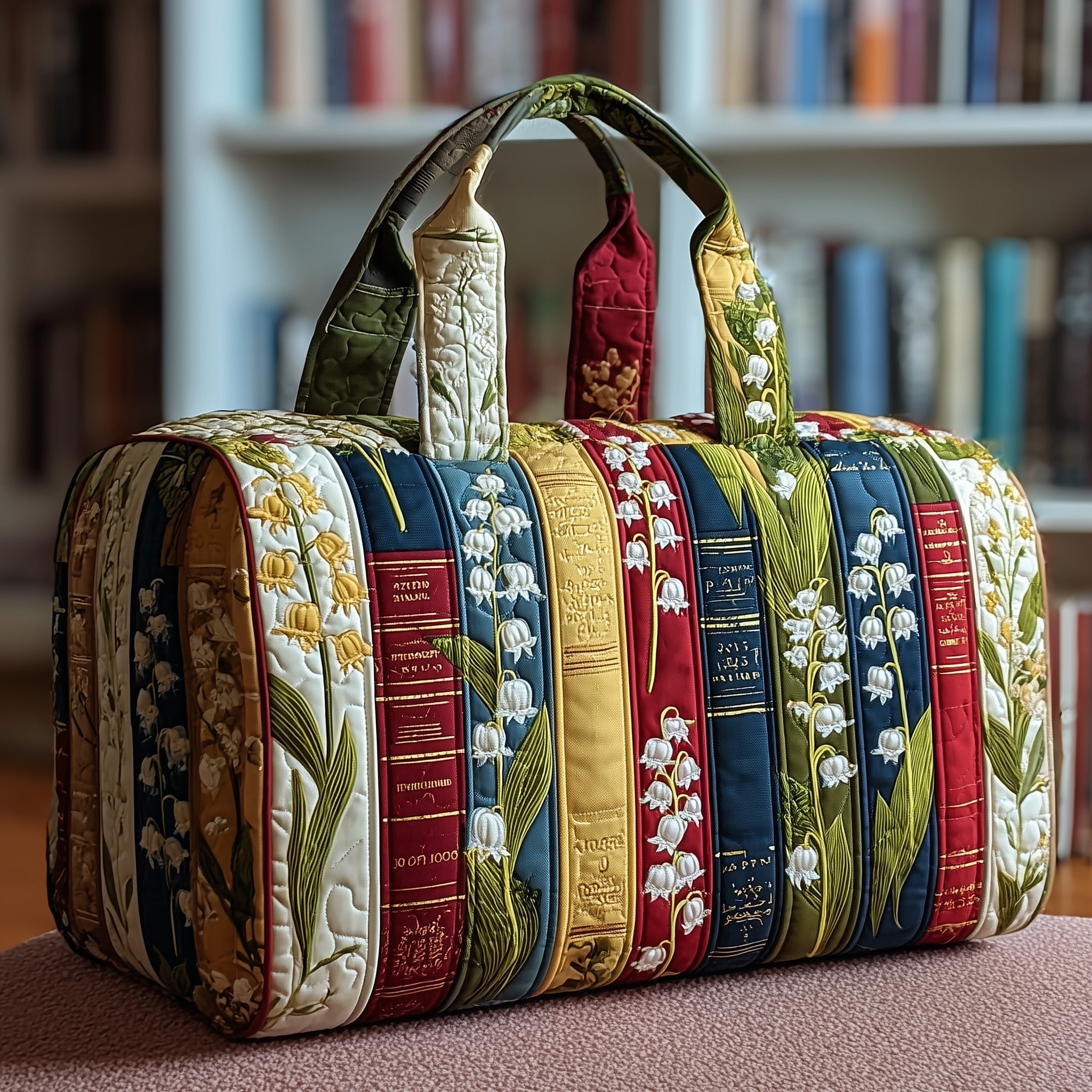 Lily Library Quilted Duffle Bag For Daily Commute