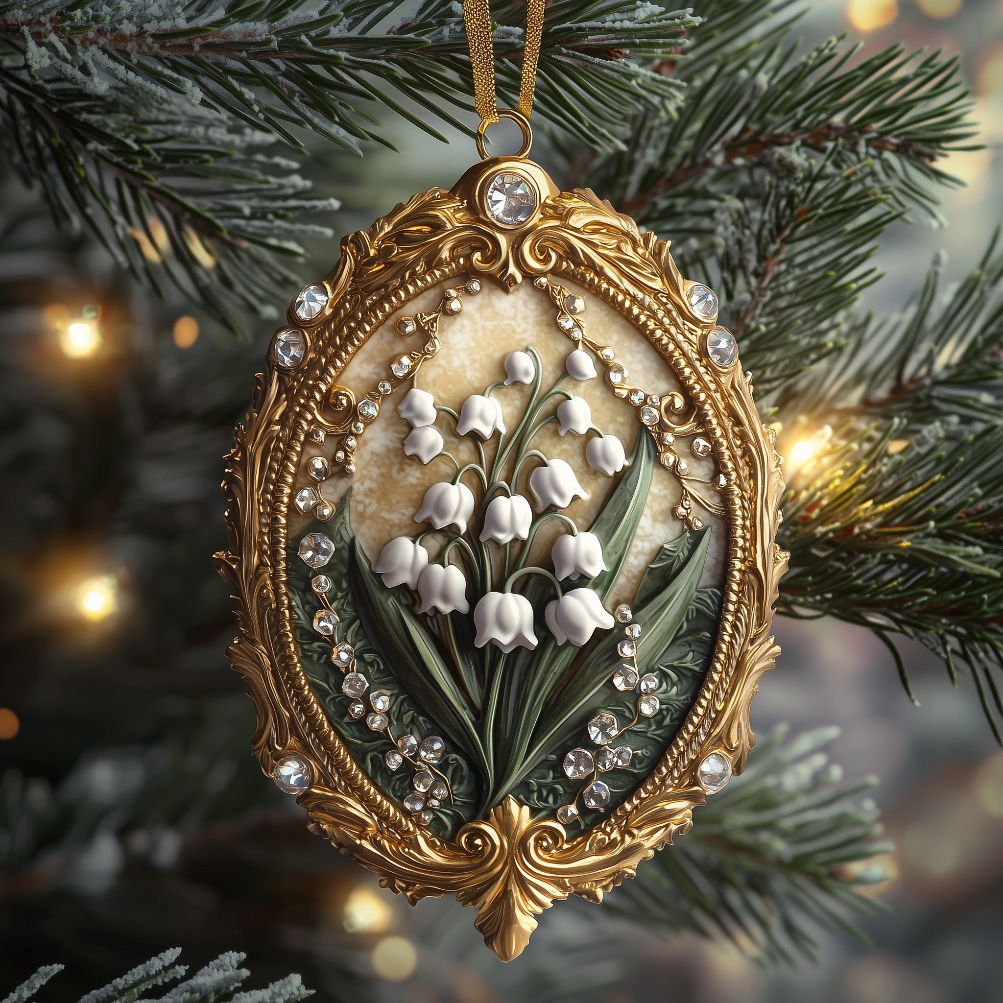 Lily Of The Valley Acrylic Ornament Holiday Tree Decoration