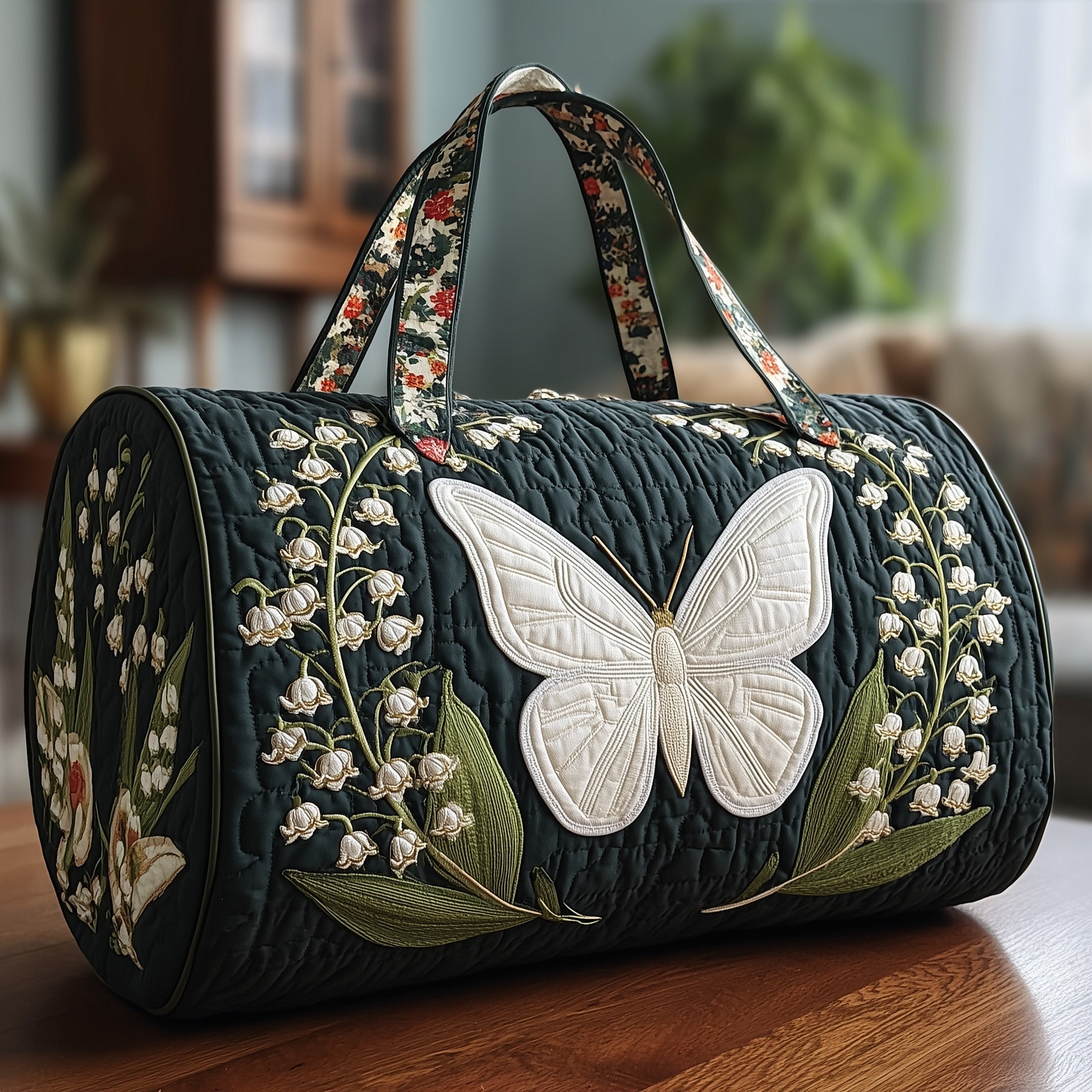Lily Of The Valley Quilted Duffle Bag Holiday Gift Idea