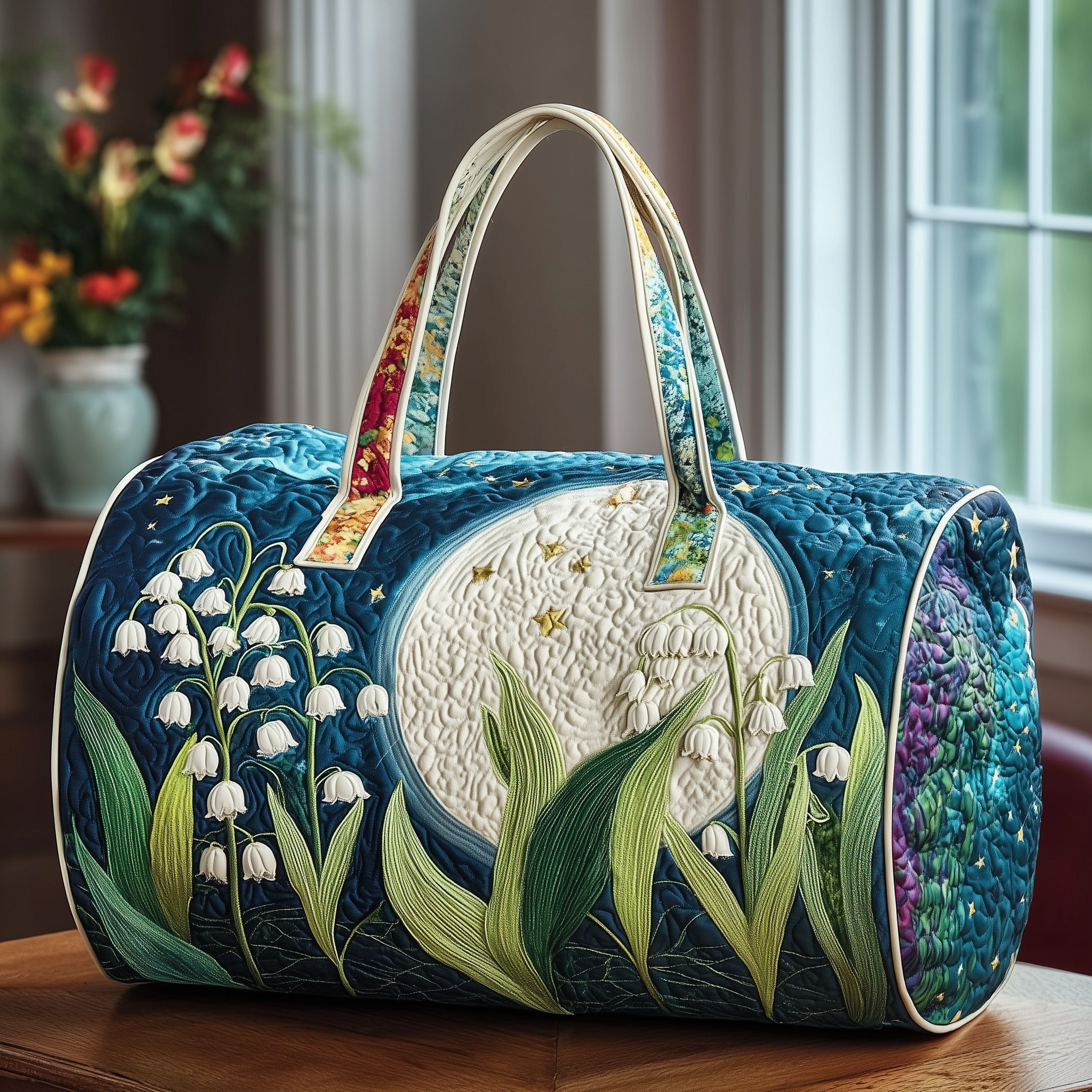 Lily Of The Valley Quilted Duffle Bag New Year Gift Idea