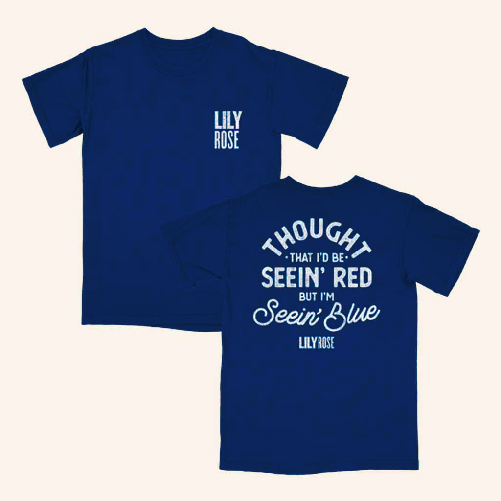 Lily Rose Merch Seein' Blue T-Shirt Gift Ideas For Fans