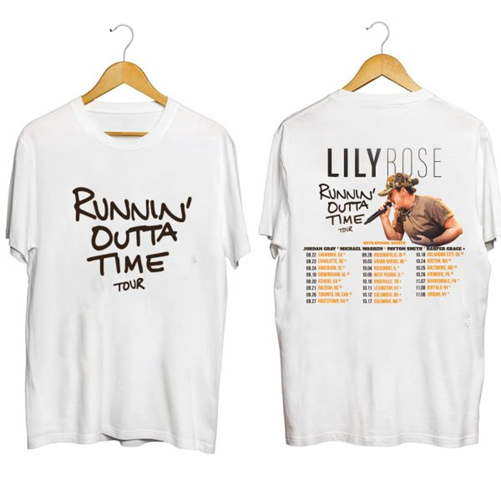 Lily Rose Runnin Outta Time Tour Shirt Lily Rose Merch Cool Gifts For Music Lovers