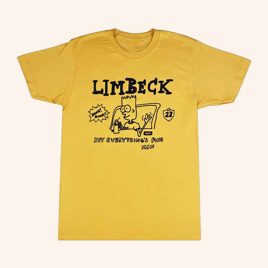Limbeck Merch Everything's Fine Mustard T-Shirt Good Gifts For Besties