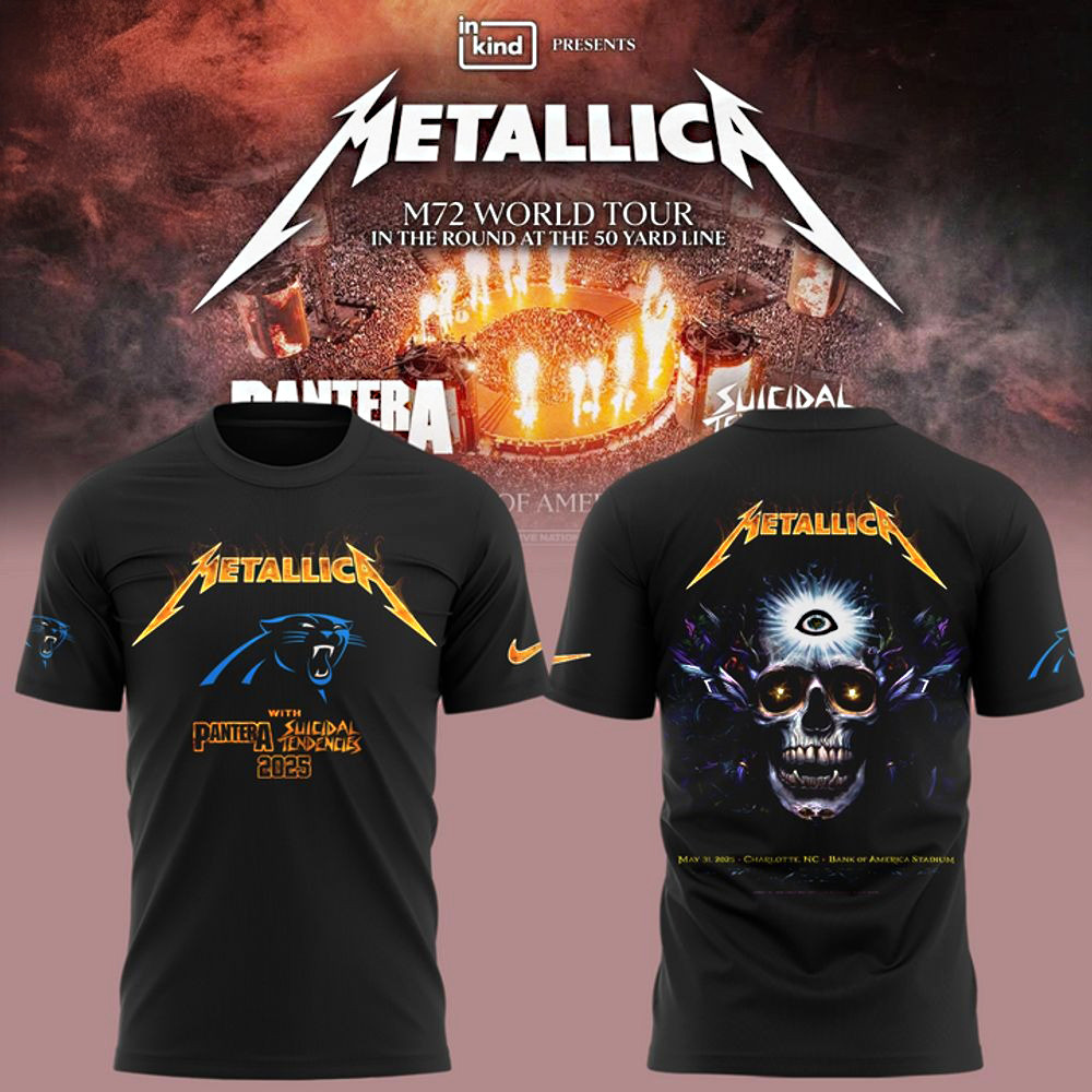 Limited Edition M72 World Tour x Carolina Panthers T-Shirt 2025 Gift For Concert Lover
