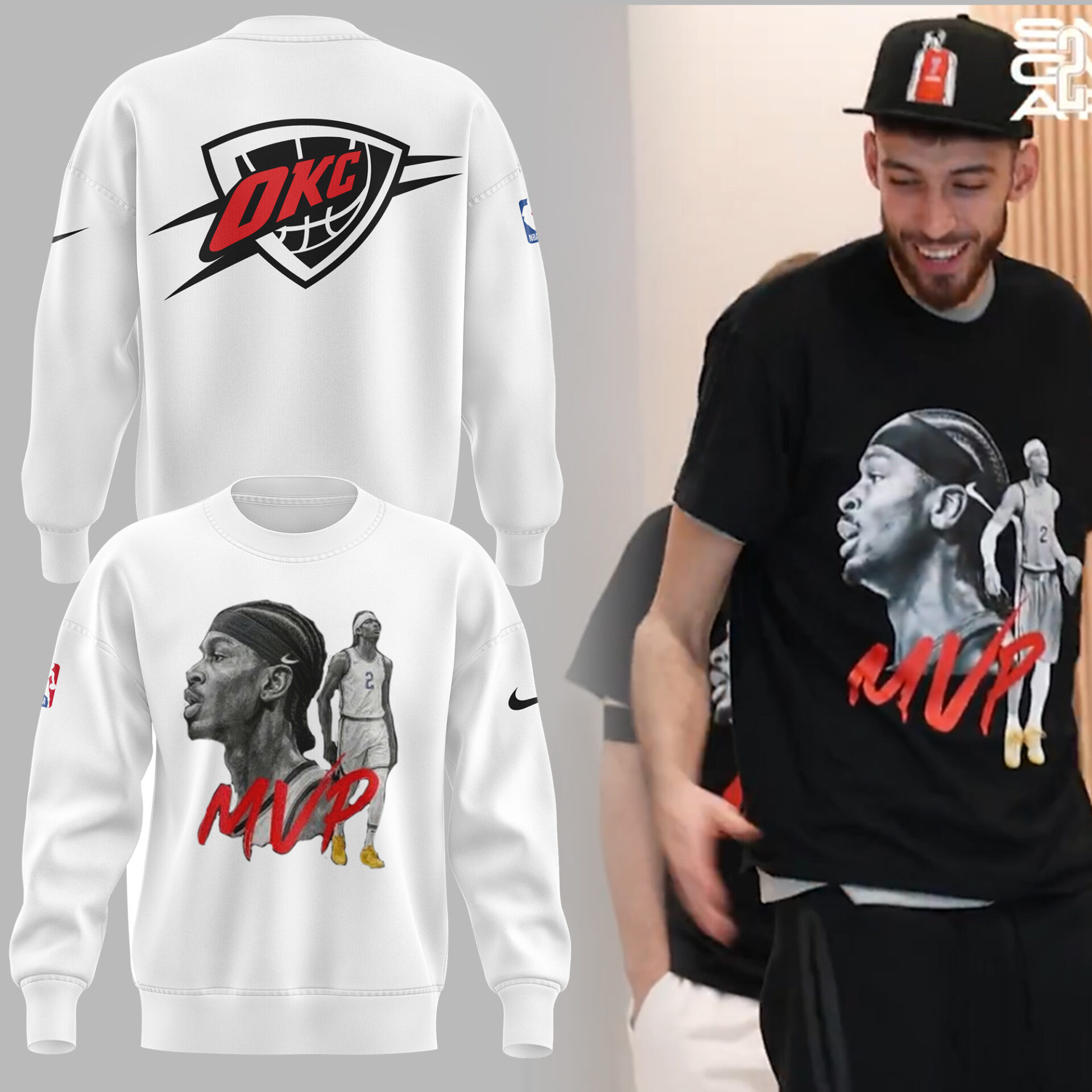 Limited Edition Okc X The Mvp 20242025 Sweatshirt Gift Ideas For Basketball Lovers