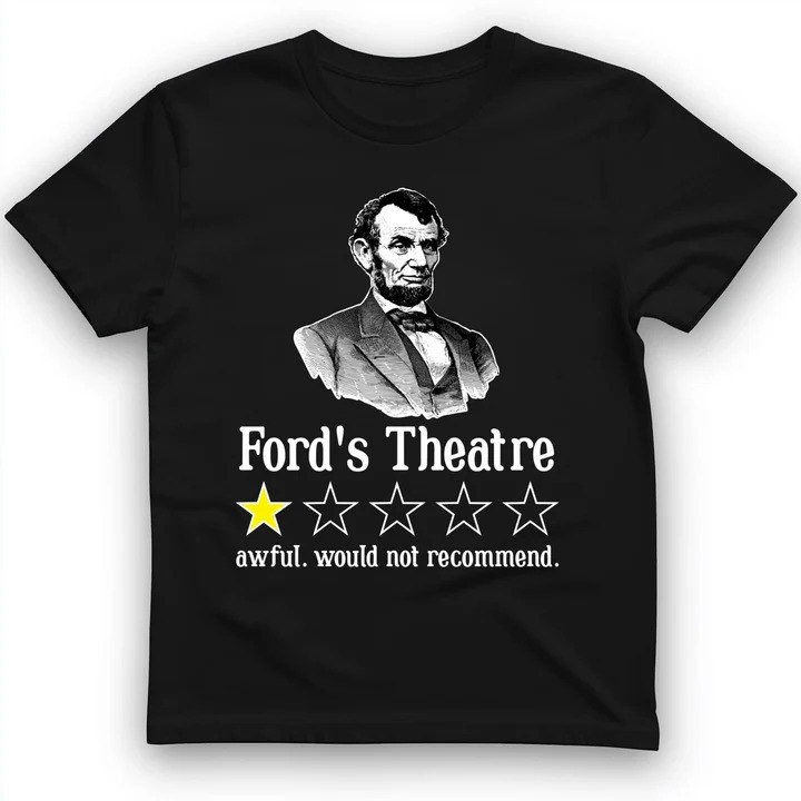 Lincoln One Star Review T Shirt Civil War Humor Tee Gift for History Lovers