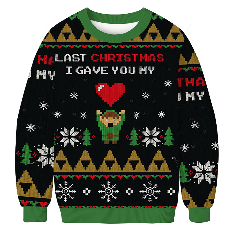 Link To My Heart Zelda Christmas Ugly Sweater Xmas Apparel Christmas Gift Ideas