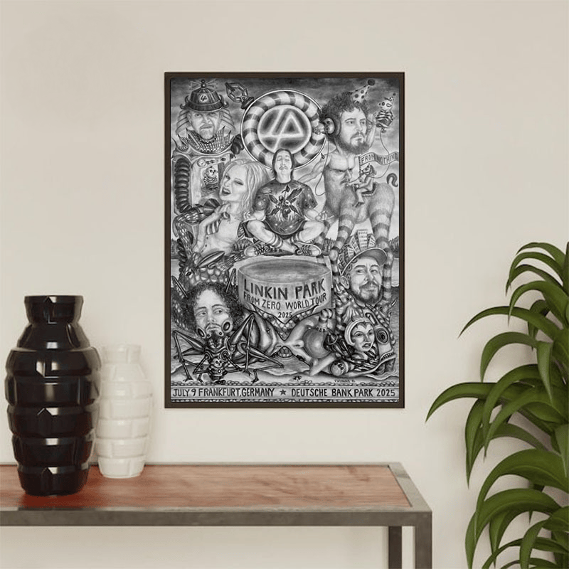 Linkin Park At Deutsche Bank Park On July 9 2025 Poster Gifts For Fans