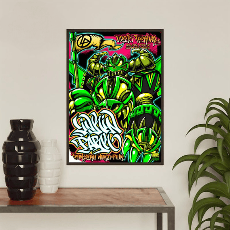 Linkin Park At SNAI La Maura Hippodrome On June 24 2025 Poster Decor For Living Room