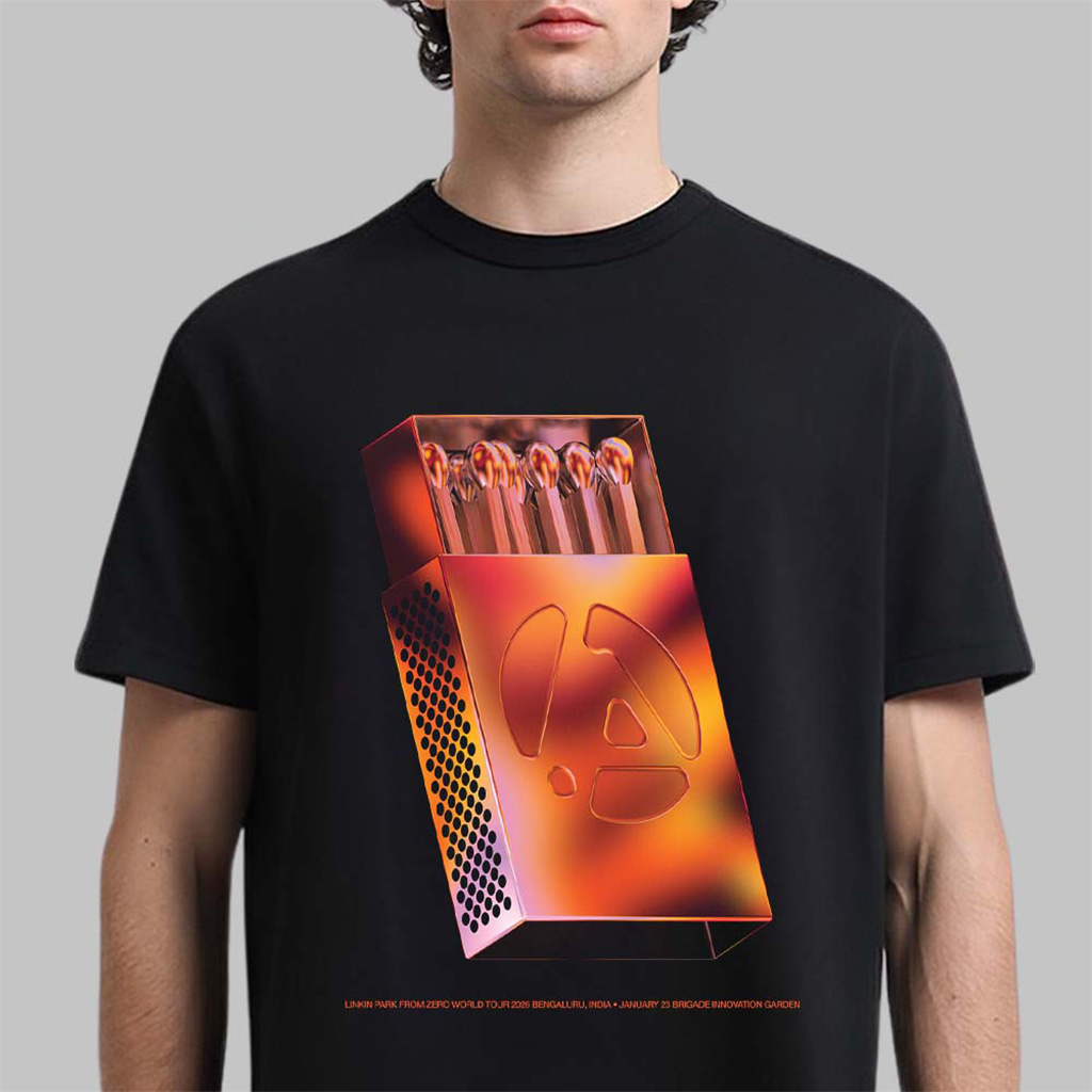 Linkin Park From Zero World Tour 2026 Bengaluru India Poster At Brigade Innovation Garden On January 23 2026 T-Shirt