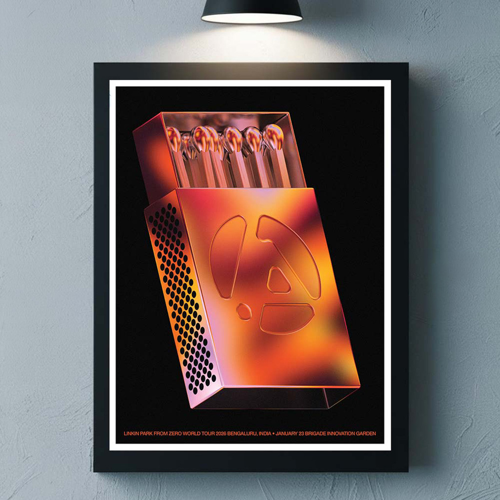 Linkin Park From Zero World Tour 2026 Bengaluru India Poster At Brigade Innovation Garden On January Linkin Park From Zero World Tour 2026 Bengaluru India Poster At Brigade Innovation Garden On January