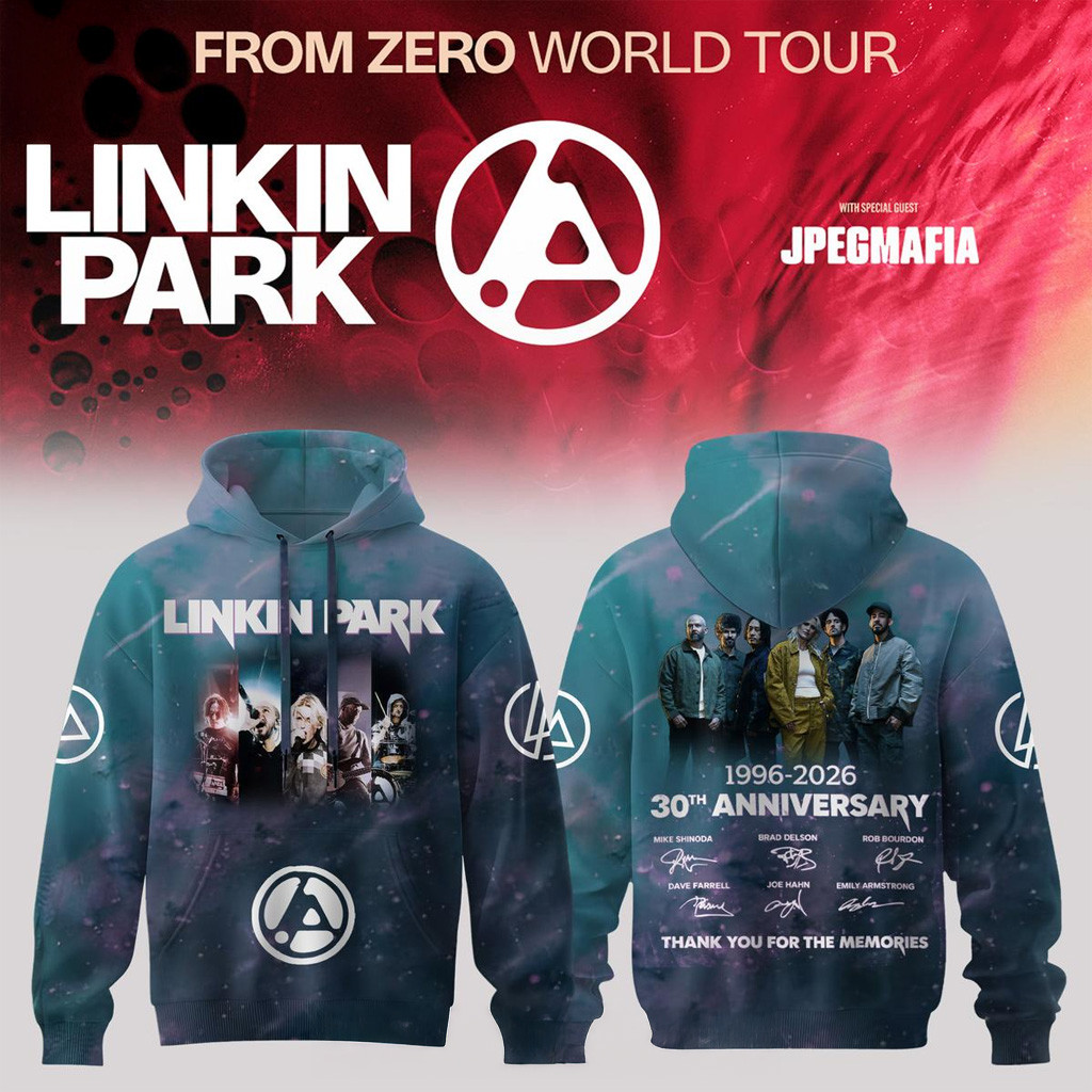 Linkin Park From Zero World Tour 30th Anniversary Hoodie Linkin Park Merch Gifts For Music Fans