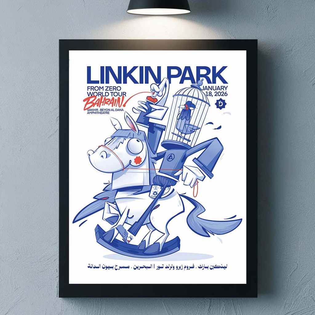 Linkin Park From Zero World Tour Sakhir Bahrain 2026 Venue Poster At Beyon Al Dana Amphitheatre Linkin Park From Zero World Tour Sakhir Bahrain 2026 Venue Poster At Beyon Al Dana Amphitheatre