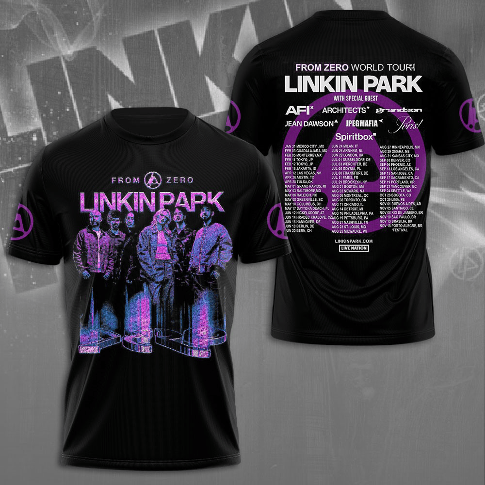 Linkin Park From Zero World Tour With Special Guest T-Shirt Gifts For Music Lovers