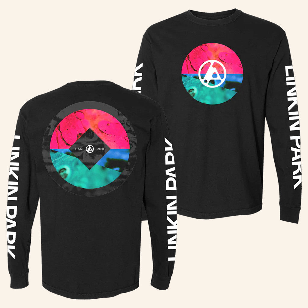 Linkin Park Merch From Zero 2025 Tour FZ Deluxe Circle Black Long Sleeve T-Shirt Gifts For Fans Linkin Park Merch From Zero 2025 Tour FZ Deluxe Circle Black Long Sleeve T-Shirt Gifts For Fans