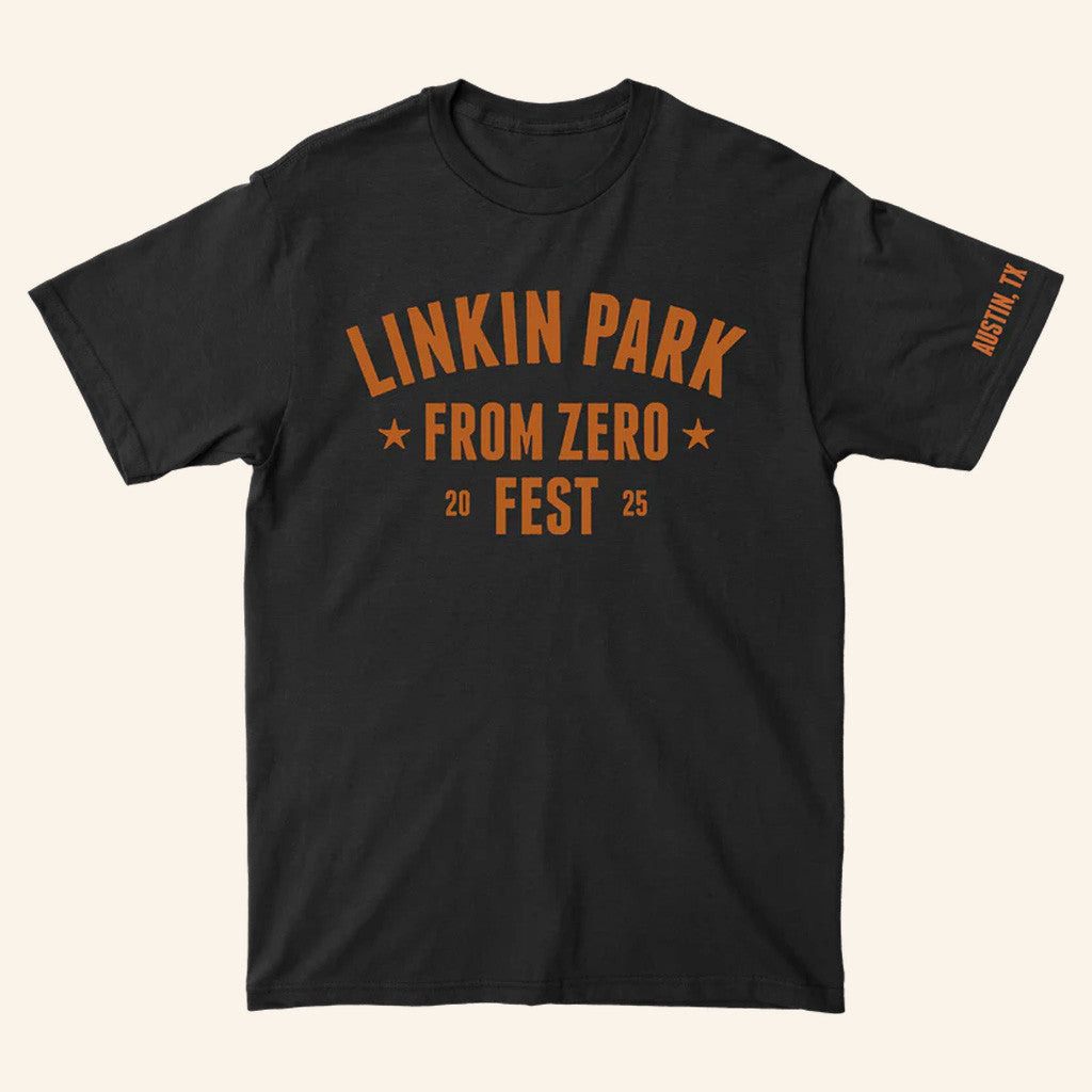Linkin Park Merch From Zero 2025 Tour LP ATX Fest 2025 Black T-Shirt Music Lovers Gifts