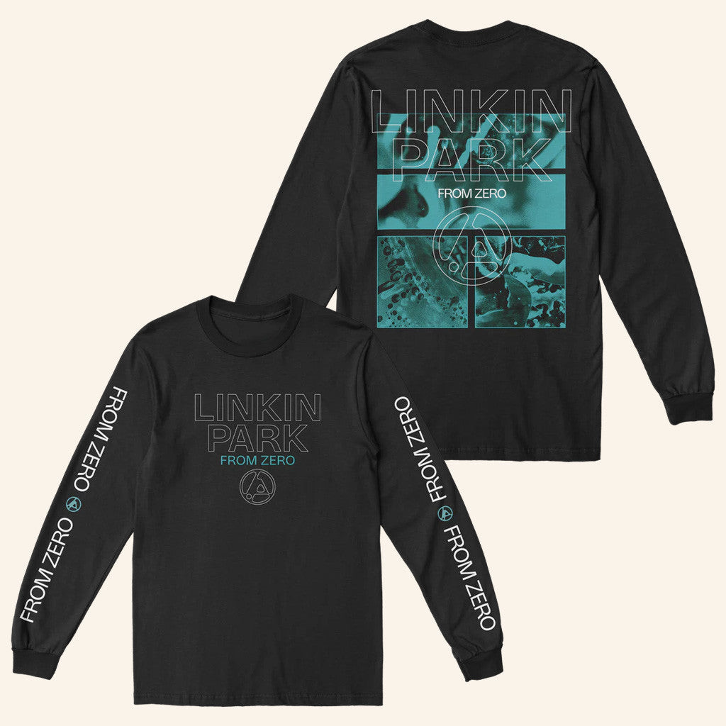 Linkin Park Merch From Zero 2025 Tour Zero Texture Black Long Sleeve Shirt Best Gifts For Him Linkin Park Merch From Zero 2025 Tour Zero Texture Black Long Sleeve Shirt Best Gifts For Him