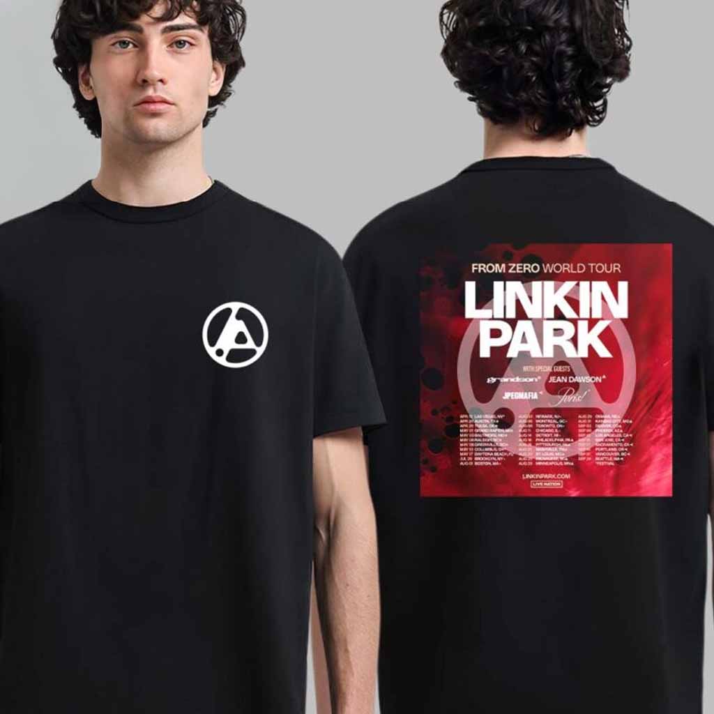 Linkin Park Merch From Zero World Tour 2025 Tour Dates List T-Shirt Best Gift For Fans Linkin Park Merch From Zero World Tour 2025 Tour Dates List T-Shirt Best Gift For Fans