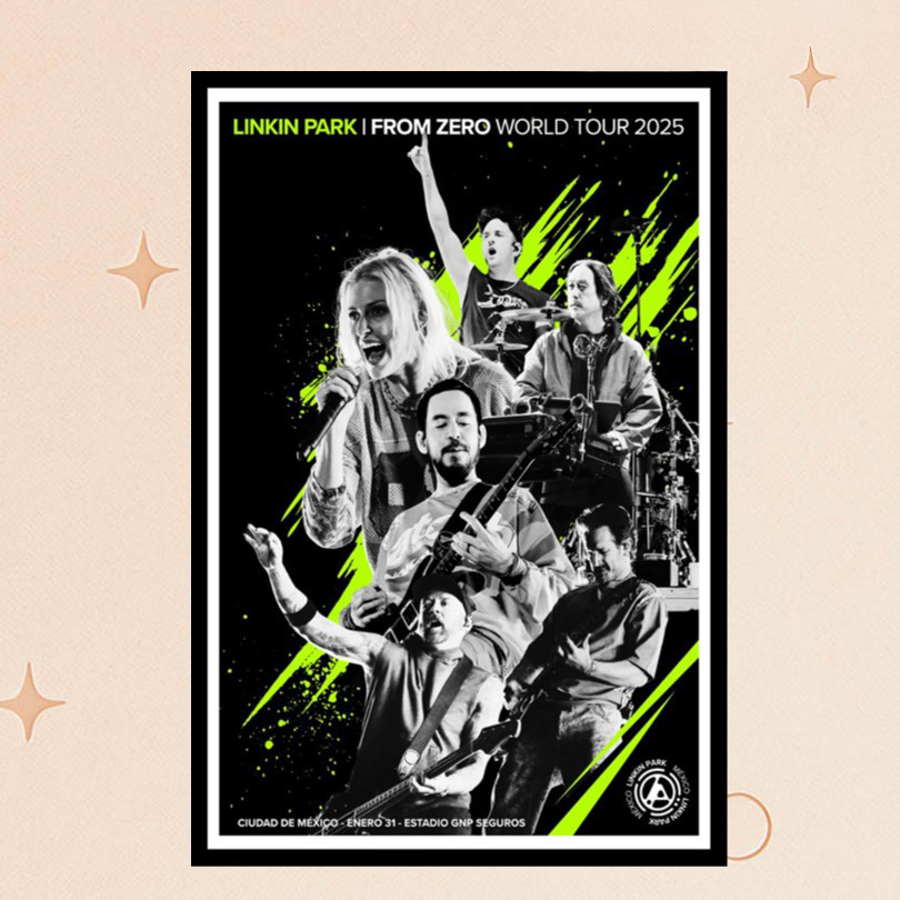 Linkin Park Merch From Zero World Tour Mexico City January 31 2025 Poster Gifts For Rock Lovers