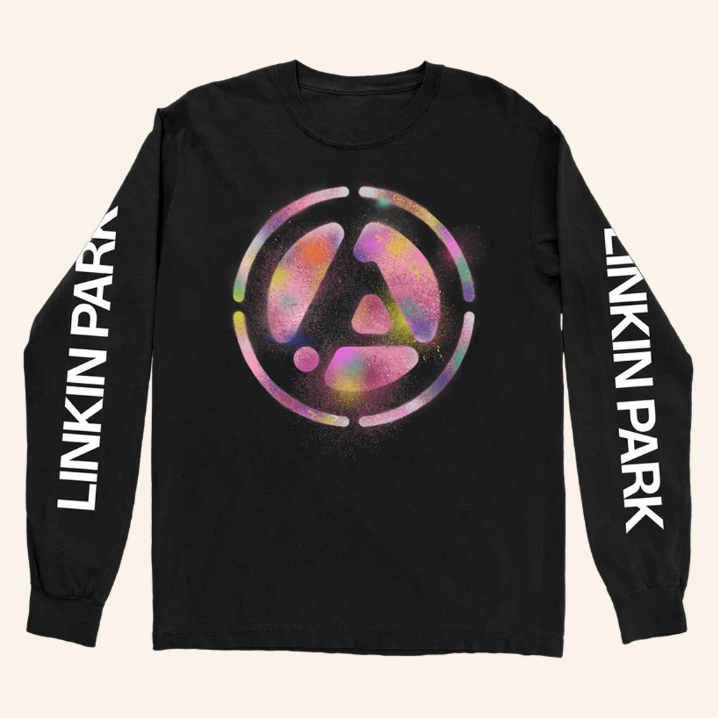 Linkin Park Merch Joe's Spray Logo Black Long Sleeve Shirt Presents For Rock Lovers Linkin Park Merch Joe's Spray Logo Black Long Sleeve Shirt Presents For Rock Lovers