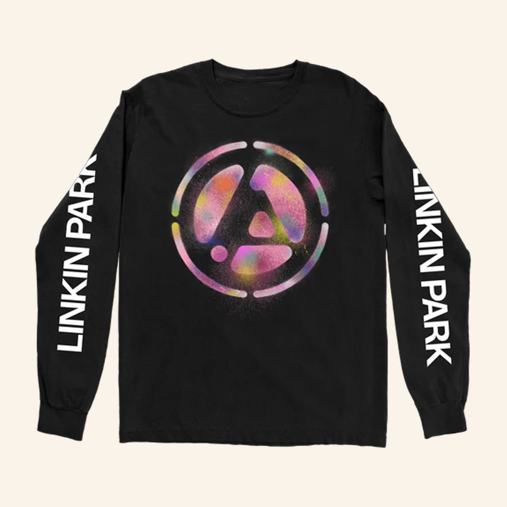 Linkin Park Merch Joe's Spray Logo Black Long Sleeve T-Shirt Christmas Gifts For Rock Fans Linkin Park Merch Joe's Spray Logo Black Long Sleeve T-Shirt Christmas Gifts For Rock Fans