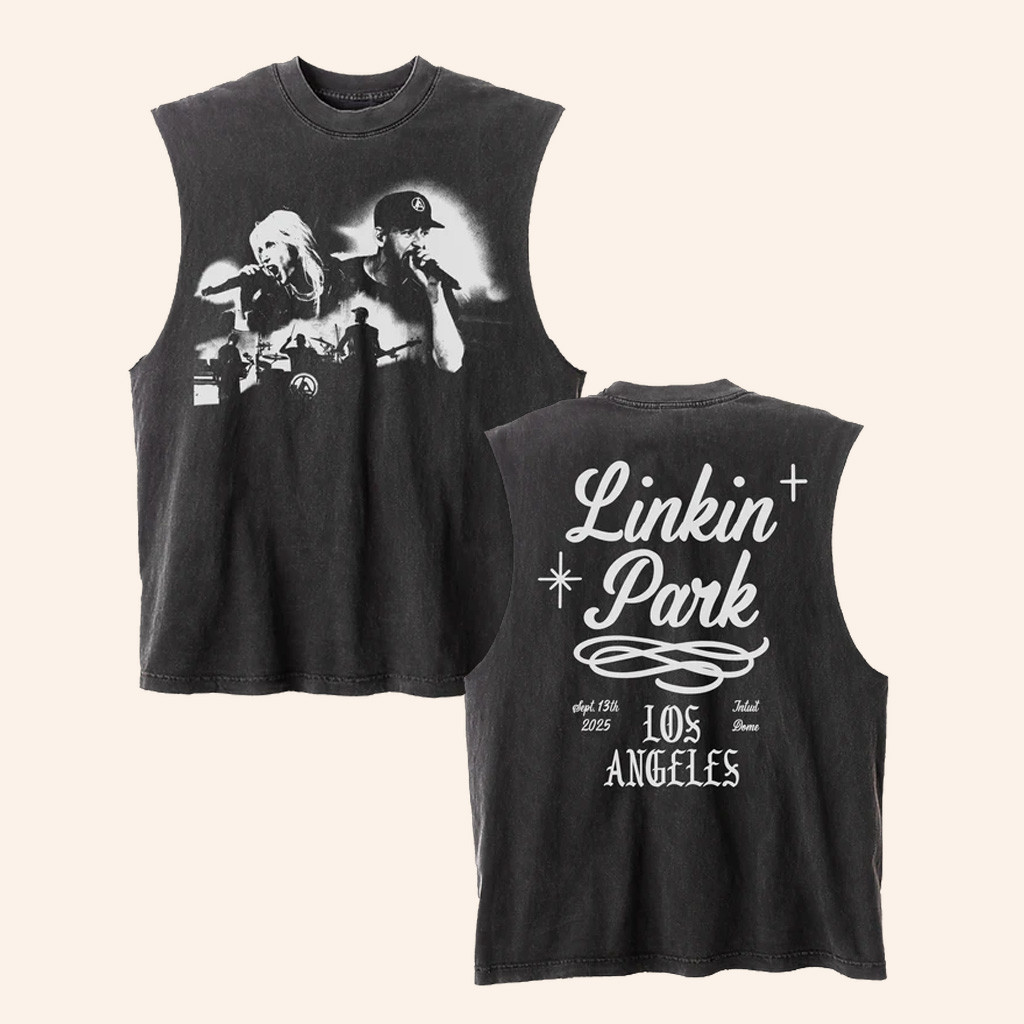 Linkin Park Merch LP La Vintage Black Tank Christmas Gifts For Guys