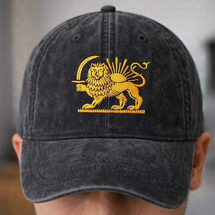Lion And Sun Free Iran Hat Iran Evolution 2026 Baseball Cap Present For Husband