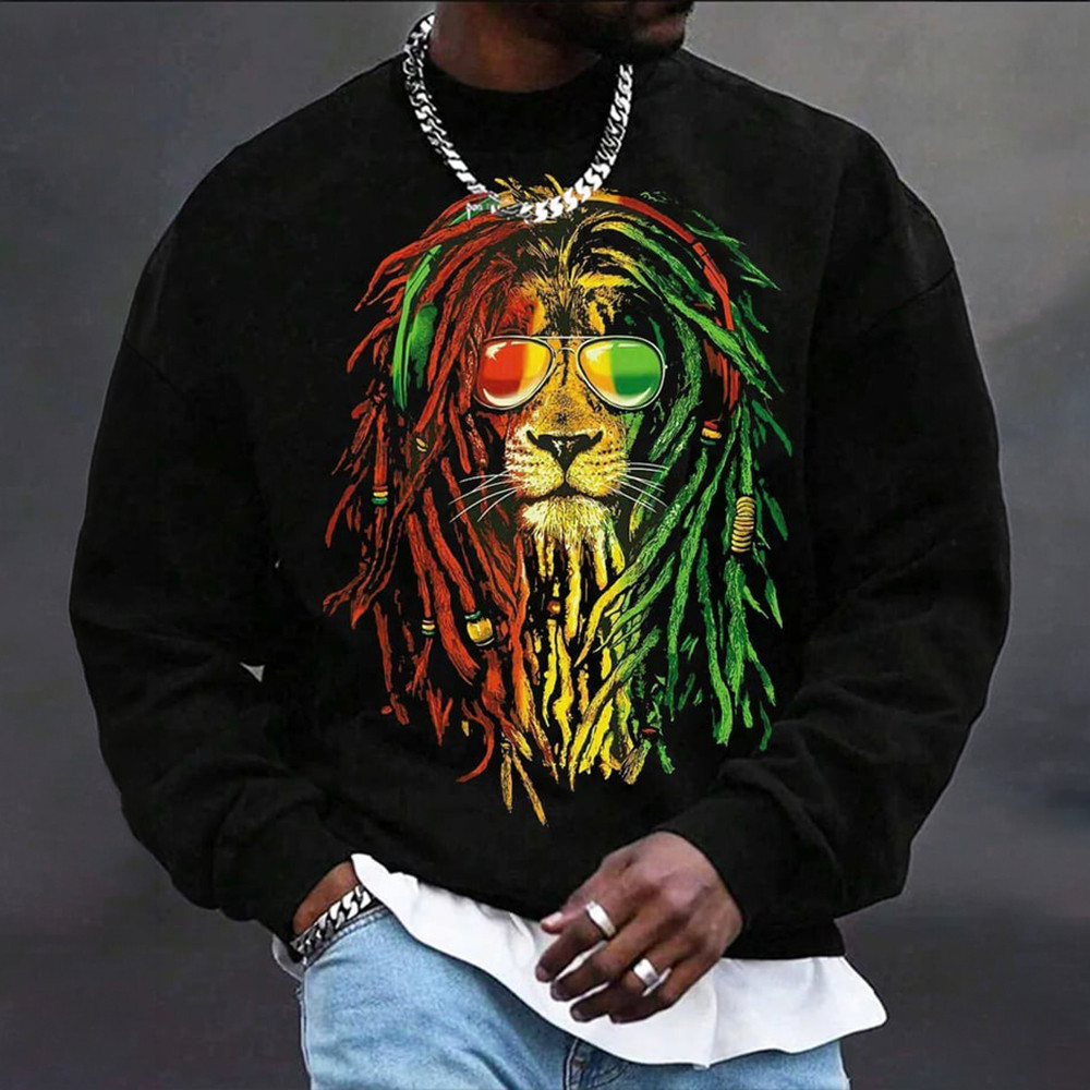 Lion Black History Month Sweatshirt USA Melanin Apparel Unique Gift For Husband