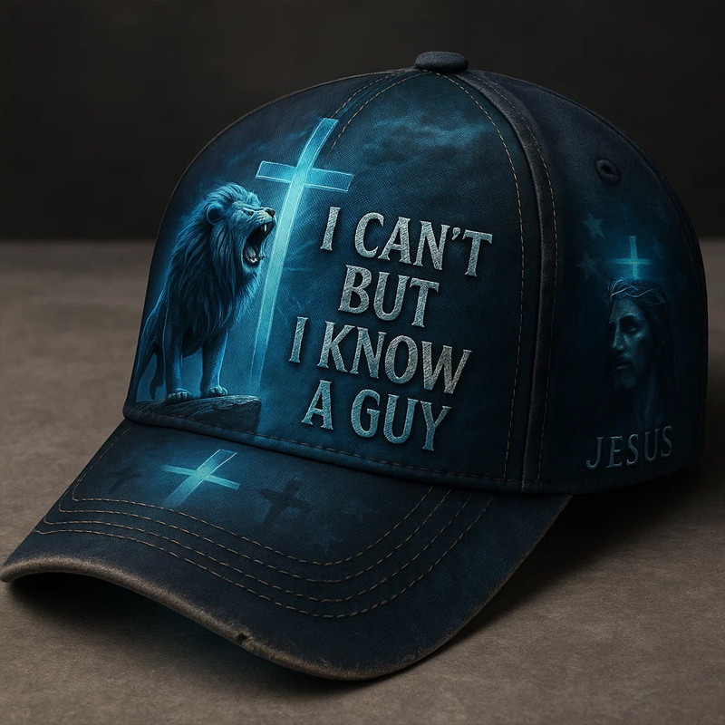 Lion I Can't But I Know I Guy Hat Christian Themed Hat Unique Gifts For Veterans