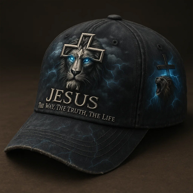 Lion Jesus The Way The Truth The Life Hat Holy Cross Christian Themed Religious Gifts