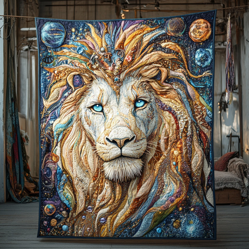 Lion King Of The Galaxy Quilt Blanket Couch Blanket Awesome Mother's Day Gifts For Mom