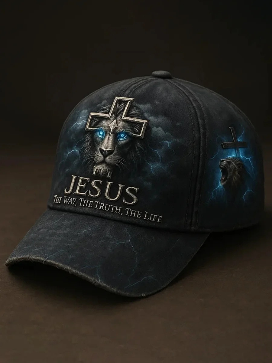 Lion Of Judah Jesus Way Truth Life Baseball Hat Christian Faith Apparel Best Gift Ideas