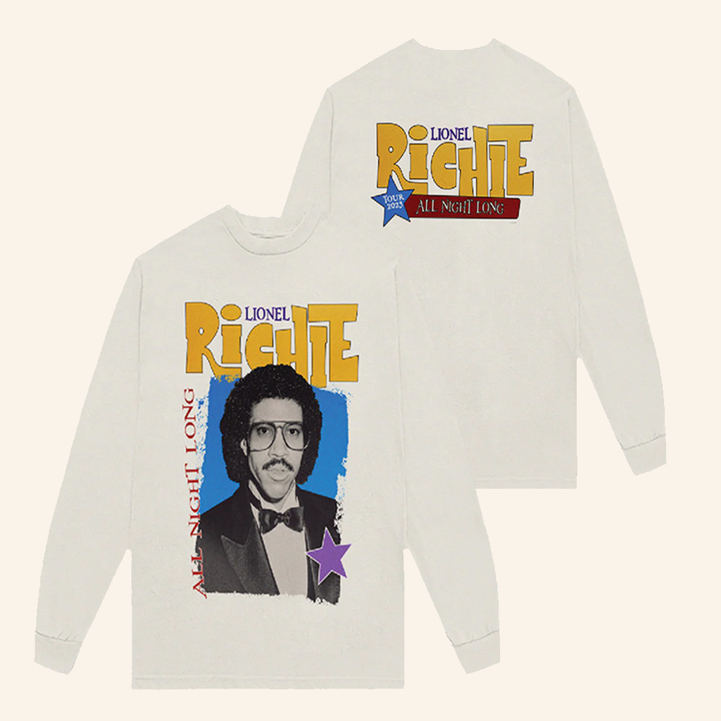 Lionel Richie Merch All Night Long Tour Long Sleeve T-Shirt Xmas Gifts For Music Lovers Lionel Richie Merch All Night Long Tour Long Sleeve T-Shirt Xmas Gifts For Music Lovers