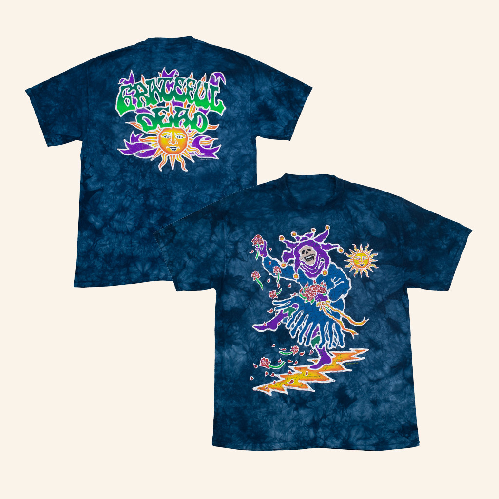 Liquid Blue Merch Grateful Dead Batik Jester Tie Dye T-Shirt Gifts For Rock Music Fans Liquid Blue Merch Grateful Dead Batik Jester Tie Dye T-Shirt Gifts For Rock Music Fans