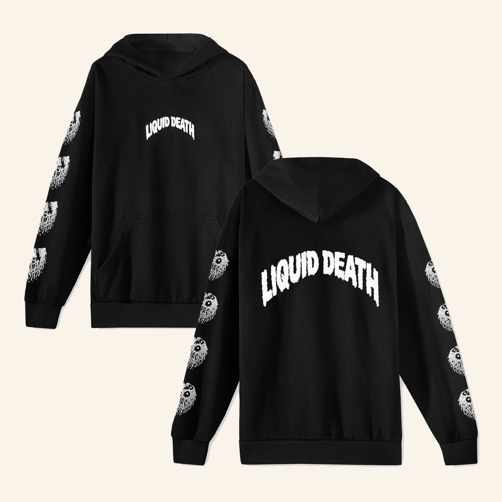 Liquid Death Merch Classic Death Hoodie Husband Christmas Gift Ideas Liquid Death Merch Classic Death Hoodie Husband Christmas Gift Ideas