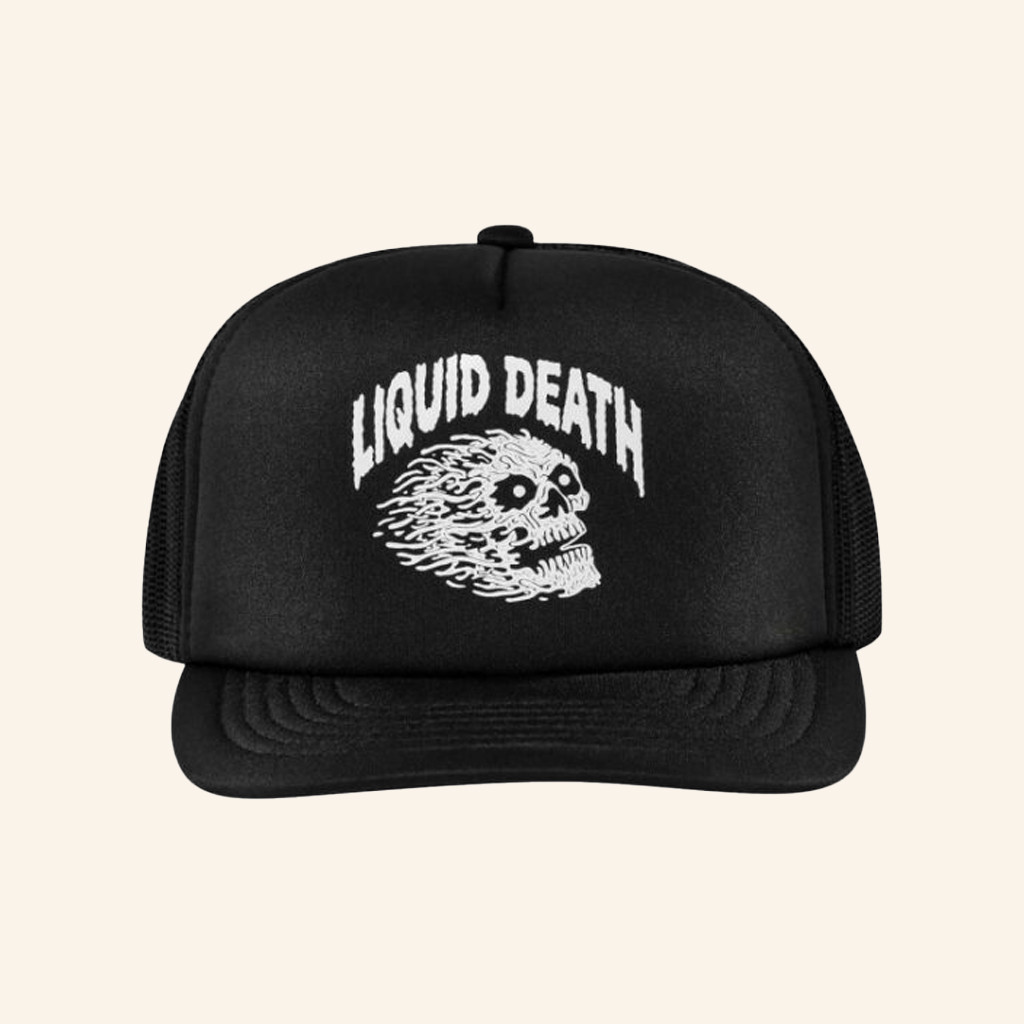 Liquid Death Merch Vicious Death Trucker Hat Xmas Gifts For Him