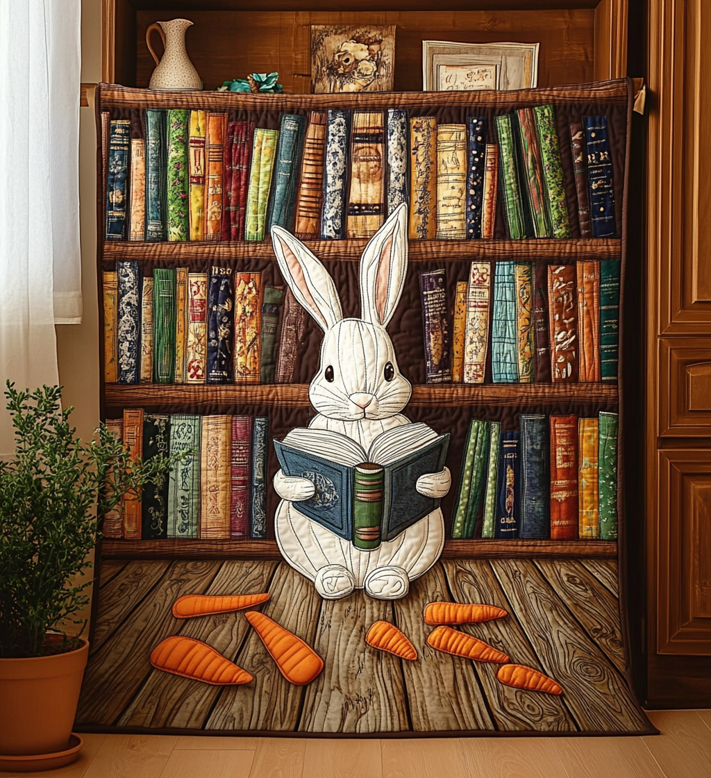 Literary Retreat Quilted Blanket Cute Blankets For Girlfriend