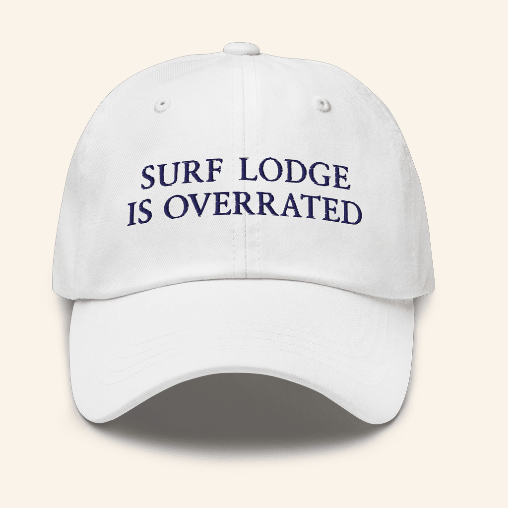Litquidity Merch Surf Lodge Is Overrated Embroidered Hat White Dad Gifts Litquidity Merch Surf Lodge Is Overrated Embroidered Hat White Dad Gifts
