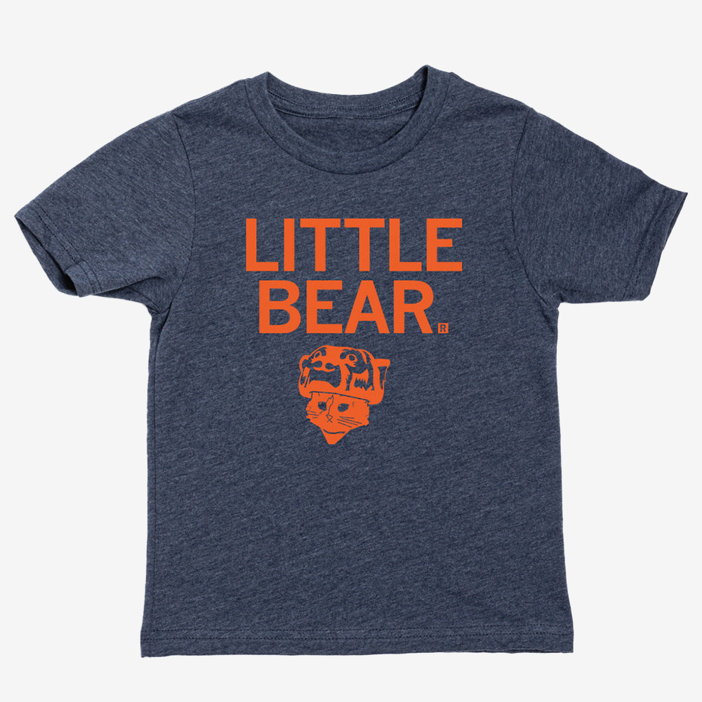 Little Bear Chicago Bears T-Shirt Football Themed Clothes Bears Nation Gift Ideas