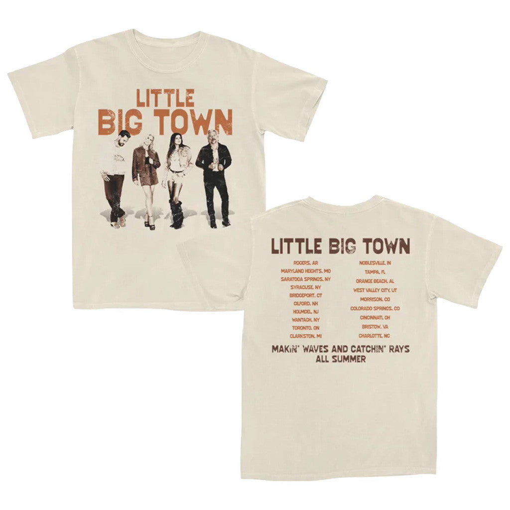 Little Big Town Merch Little Big Town Makin Waves And Catchin Rays Tour T-Shirt Fans Gifts